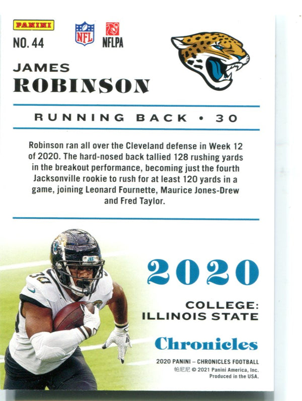 James Robinson 2020 Panini Chronicles #44 Rookie Card 074/199