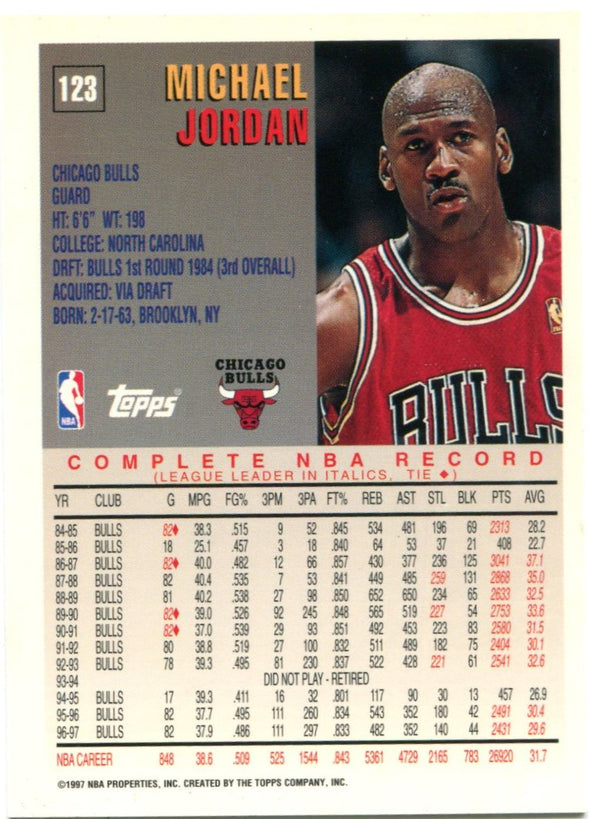 Michael Jordan Topps 1997