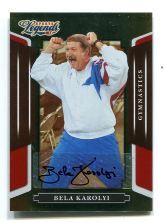 Bela Karolyi 2008 Donruss Playoff Legend of Sport Autographed Card #93 47/259