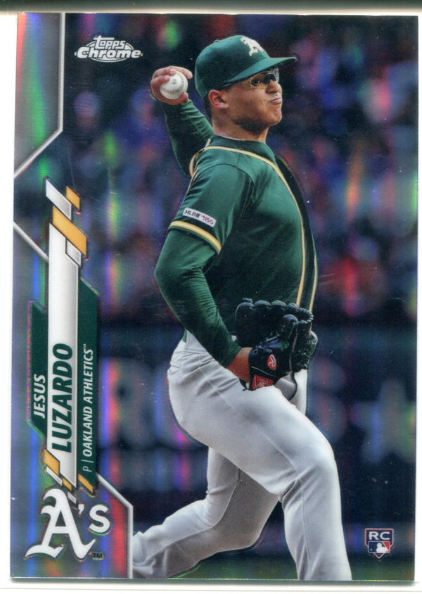 Jesus Luzardo 2020 Topps Chrome Rookie Refractor Card #5