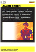 Jalen Green 2021 Panini Select Orange Flux Rookie Card