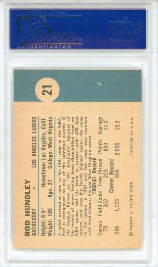 Rod Hundley 1961 Fleer Card #21 (PSA NM-MT 8)