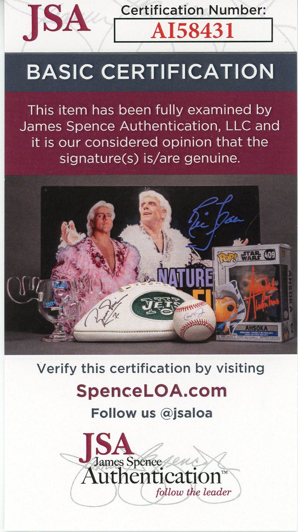 Larry Csonka "HOF 87" Autographed Miami Dolphins Mini Helmet (JSA)