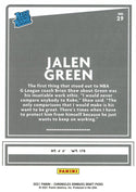 Jalen Green 2021 Panini Rated Rookie Card