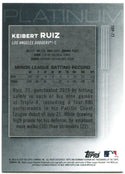 Keibert Ruiz Bowman Platinum Rookie Card 2020