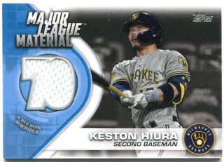 Keston Hiura Topps Major League Material Authentic Jersey Card