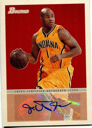 Jarrett Jack 2009 Bowman Autographed Card