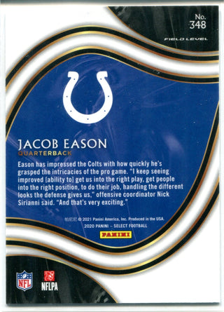 Jacob Eason 2020 Panini Select Field Level Rookie Card #348
