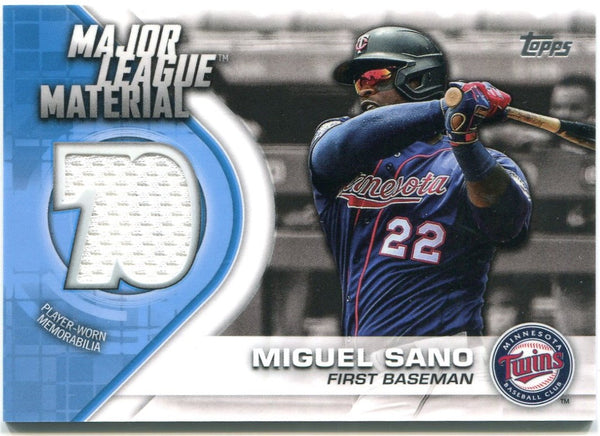 Miguel Sano Topps Major League Material Authentic Jersey Card