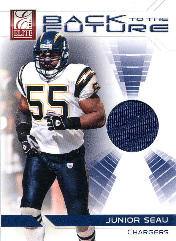 Junior Seau Unsigned 2012 Donruss Elite Jersey Card