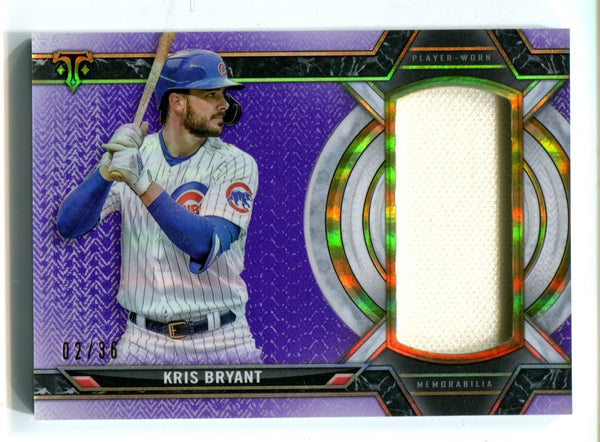 Kris Bryant 2021 Topps Triple Threads #SJRJB Jumbo Relic Card /36