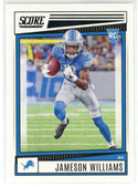Jameson Williams 2022 Panini Score Rookie Card #377