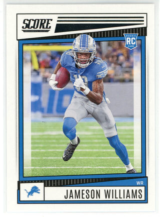 Jameson Williams 2022 Panini Score Rookie Card #377