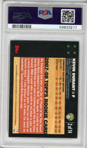 Kevin Durant 2007 Topps White border #2 PSA NM-MT 8.5 RC