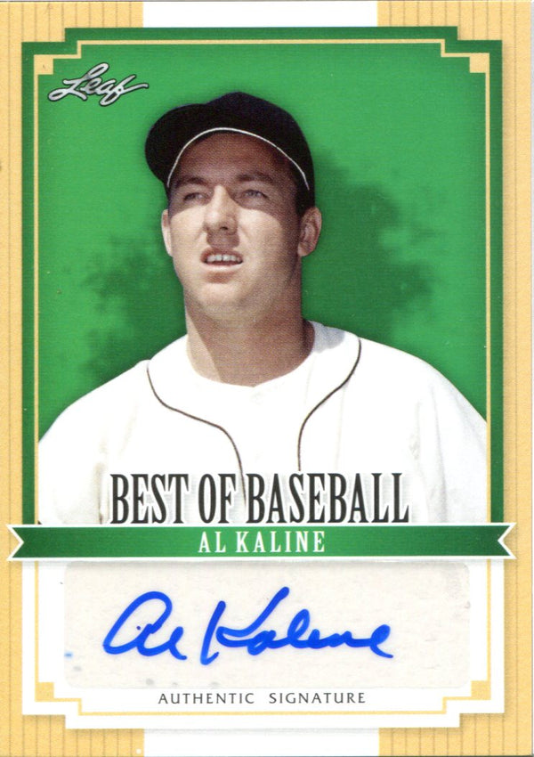 Al Kaline Autographed 2012 Leaf Best of Baseball Card