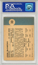 John McCarthy 1961 Fleer Card #30 (PSA NM-MT 8)