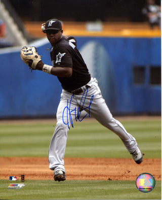 Hanley Ramirez Autographed Florida Marlins Fielding 8x10 Photo