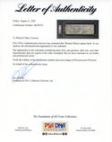 Thomas Edison Autographed Check (PSA)