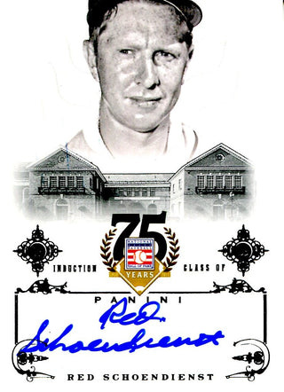 Red Schoendienst 2014 Panini Autographed Card