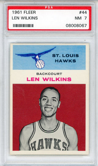 Len Wilkins 1961 Fleer Card #44 (PSA NM 7)