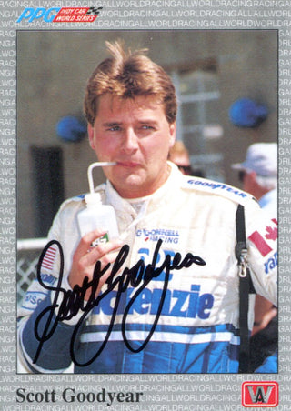 Scott Goodyear Autographed 1991 PPG Card