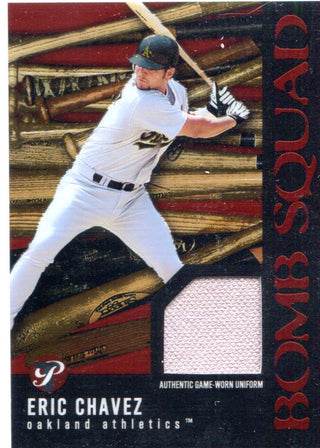 Eric Chavez 2003 Topps Bomb Squad Jersey Card
