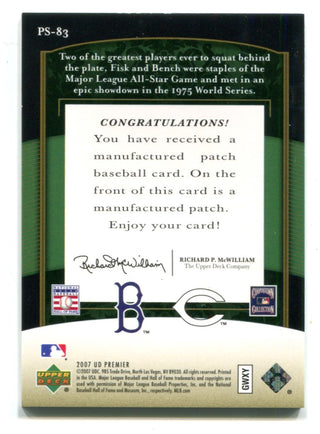 Johnny Bench Topps 1975 World Series Commemorative Patch