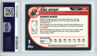 Kobe Bryant 2008 Bowman Chrome Card #24 (PSA)