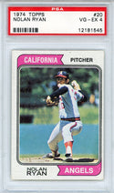 Nolan Ryan 1974 Topps Card #20 (PSA VG-EX 4)