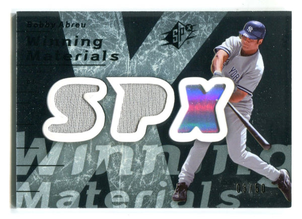Bobby Abreau 2007 Upper Deck SPx Winning Materials #WMBA Card 3/50