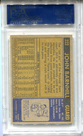 John Barnhill 1971 Topps #22 PSA EX-MT 6 Card