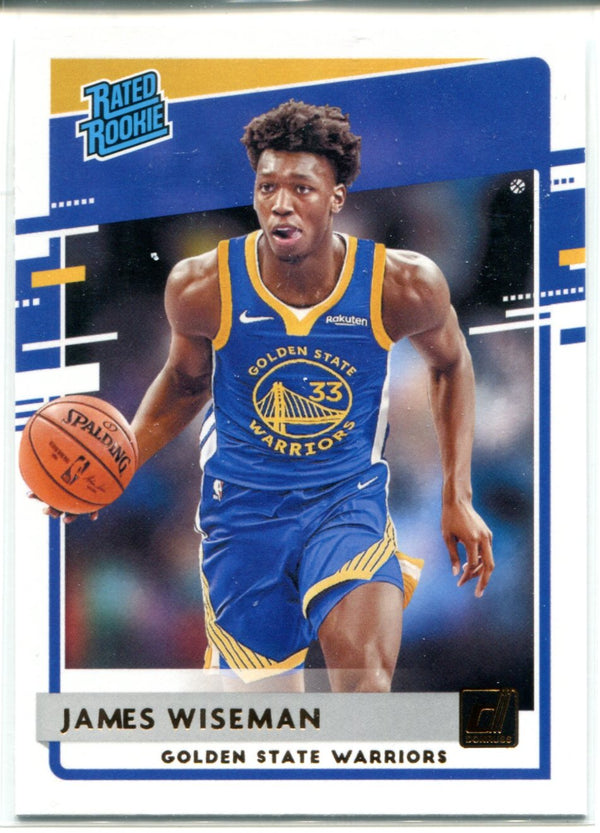 James Wiseman 2020-2021 Panini Donruss Rated Rookie Card #226