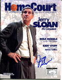 Jerry Sloan February 2002 Signed HomeCourt Magazine (JSA)