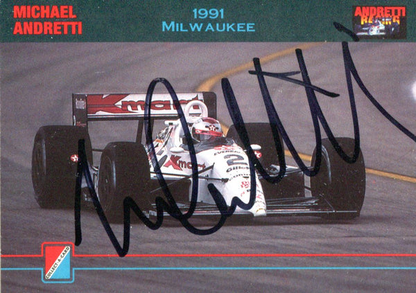 Michael Andretti Autographed 1992 Collect Card