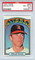 Nolan Ryan 1972 Topps Card #595 (PSA NM-MT 8 OC)