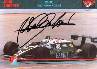 John Andretti Autographed 1992 Collect Card