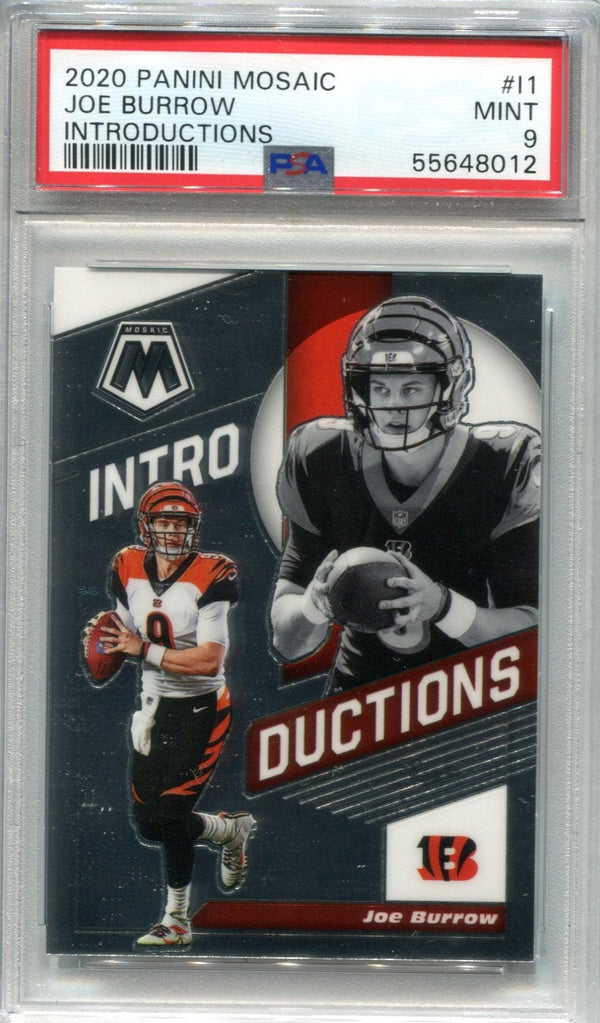 Joe Burrow 2020 Panini Mosaic #l1 Introductions PSA Mint 9 RC