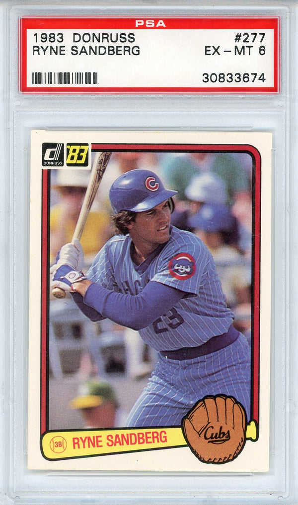 Ryne Sandberg 1983 Topps Card #277 (PSA EX-MT 6)