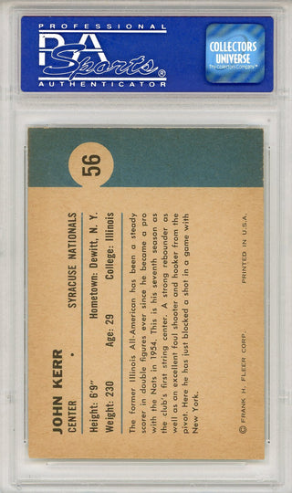 John Kerr 1961 Fleer Card #56 (PSA NM-MT 8)