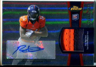 Ronnie Hillman Autographed 2012 Topps Finest Rookie Jersey Card #1169/1353