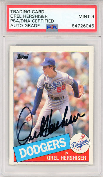 Orel Hershiser Autographed Signed Dodgers 8X10 Photo Autograph PSA/DNA