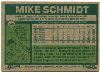 Mike Schmidt 1977 Topps #140