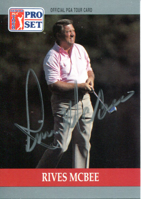 Rives McBee Autographed 1990 Pro Set Card