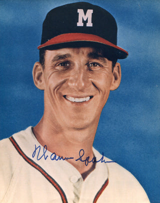 Warren Spahn Autographed / Signed Milwaukee Braves Baseball 8x10 Photo