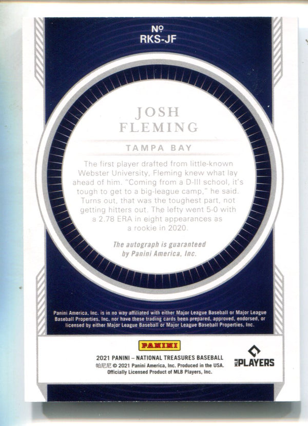 Josh Fleming 2021 National Treasures #RKSJF Autographed Card /99