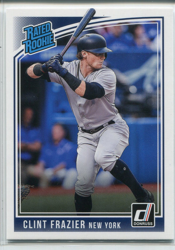 Clint Frazier 2018 Panini Donruss Rated Rookie Card