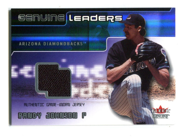 Randy Johnson 2002 Fleer Genuine Leaders Jersey Card