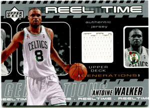 Antoine Walker Upper Deck Reel Time Generations Authentic Jersey Card