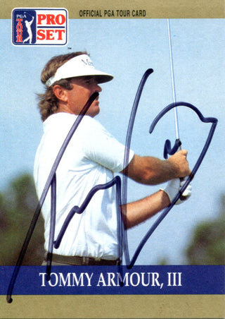 Tommy Armour III Autographed 1990 Pro Set Card