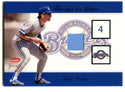 Paul Molitor 2001 Fleer Greats Through The Years Jersey Card